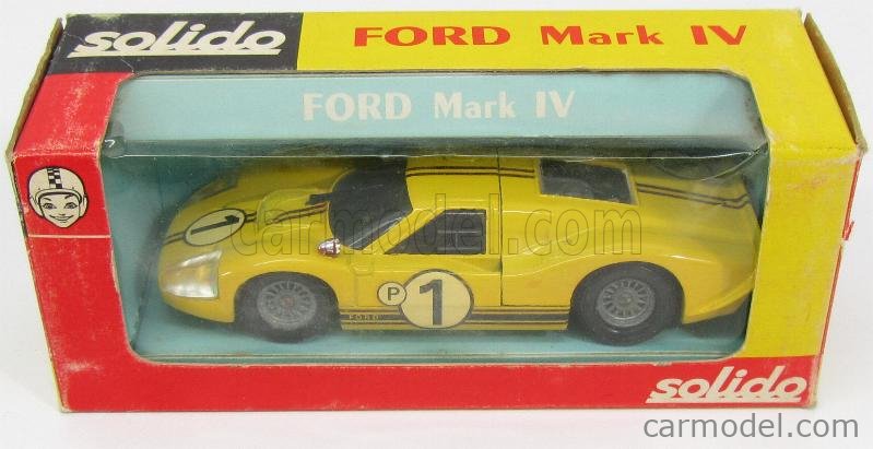 Spark 1/43 – Ford GT40 MkIV #1 – Vainqueur Sebring 12h 1967 – Jaune