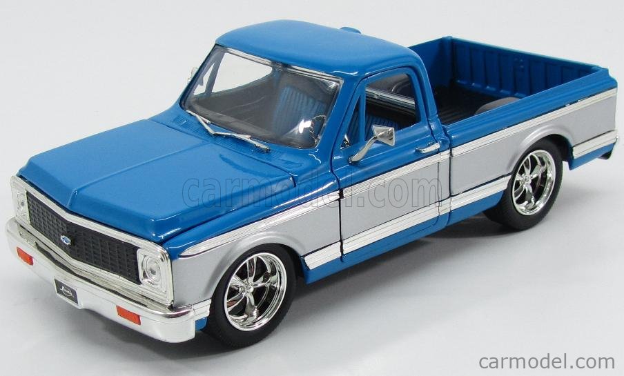 JADA 96865BL Scale 1/24 | CHEVROLET CHEYENNE PICK-UP CUSTOM 1972 BLUE ...