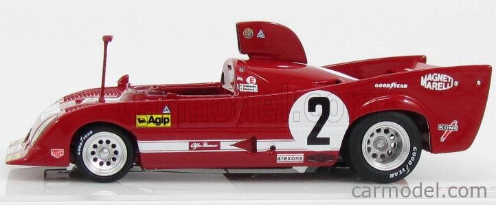 TRUESCALE TSM164311 Scale 1/43 | ALFA ROMEO T33 TT12 SPIDER N 2 WINNER ...