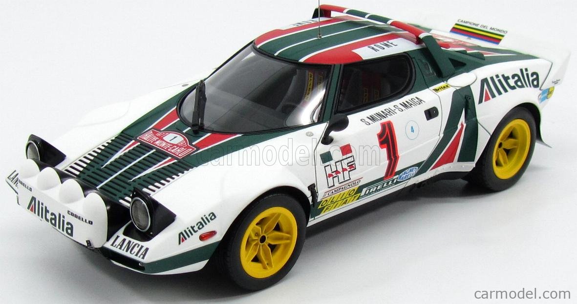 LANCIA - STRATOS HF ALITALIA (night version) N 1 WINNER RALLY MONTECARLO  1977 S.MUNARI - S.MAIGA