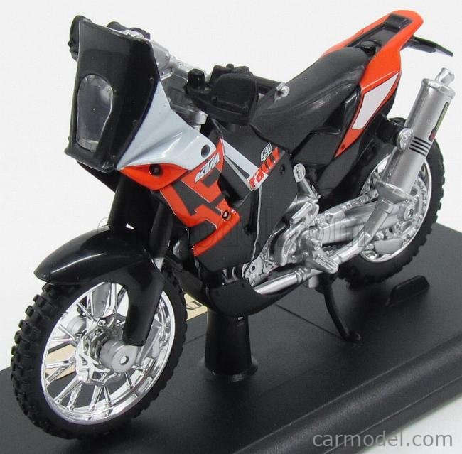 1:18 Maisto KTM 450 Rally Motorcycle Model Toy Orange Black 
