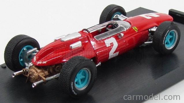 John Surtees Ferrari 158 F1 Campione 1964 Livrea Bianco Blu Team N.A.R.T. Scala 1:43