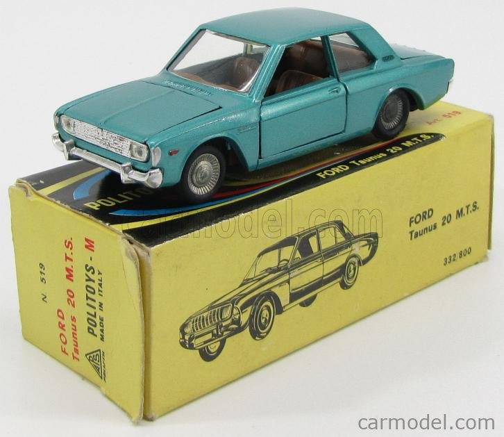 POLITOYS POLISTIL POLMS519 Scale 1/43 | FORD ENGLAND TAUNUS 20 M.T.S ...