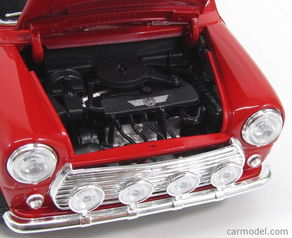 BURAGO 34109 Scale 1/16 | MINI COOPER MONTECARLO 1960 RED WHITE