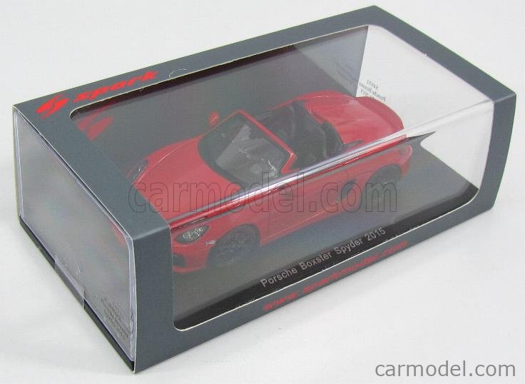 SPARK-MODEL S4932 Масштаб 1/43 | PORSCHE BOXSTER 981 SPIDER 2015 RED