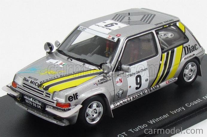 人気 ミニカー 1/43 Spark Renault 5 'GT Turbo 1989 ミニカー - www 