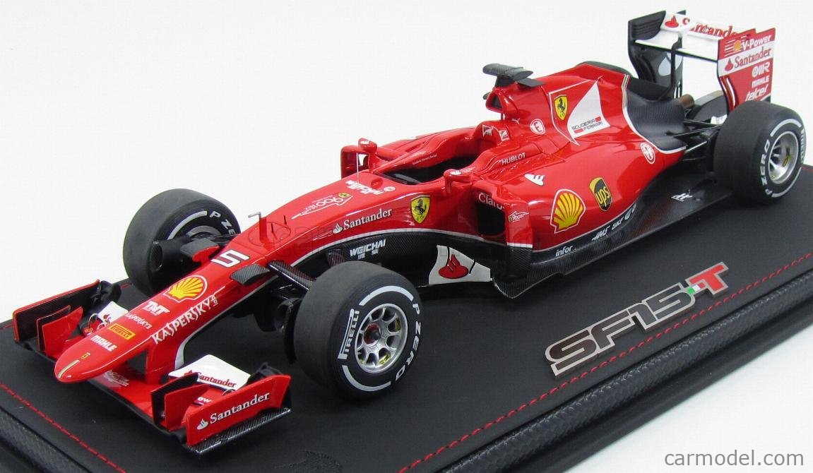 FERRARI - F1 SF15-T N 5 BELGIUM GP 2015 SEBASTIAN VETTEL - CON VETRINA -  WITH SHOWCASE