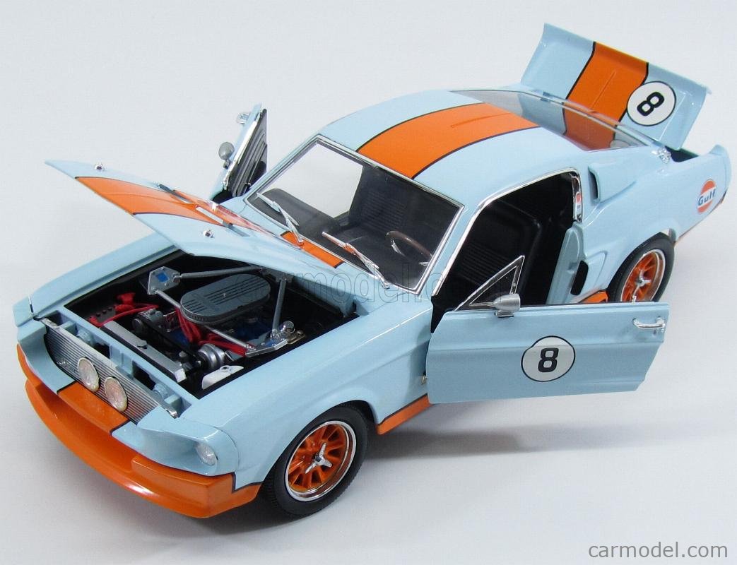 超爆安 グリーンライト OIL GULF #8 GT-500 SHELBY 1967 ミニカー