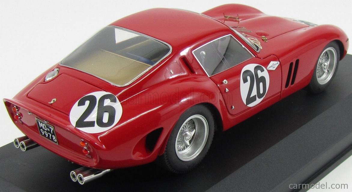 MG-MODEL GTO118031 Scale 1/18 | FERRARI 250 GTO COUPE ch.3445 N 26 12h ...