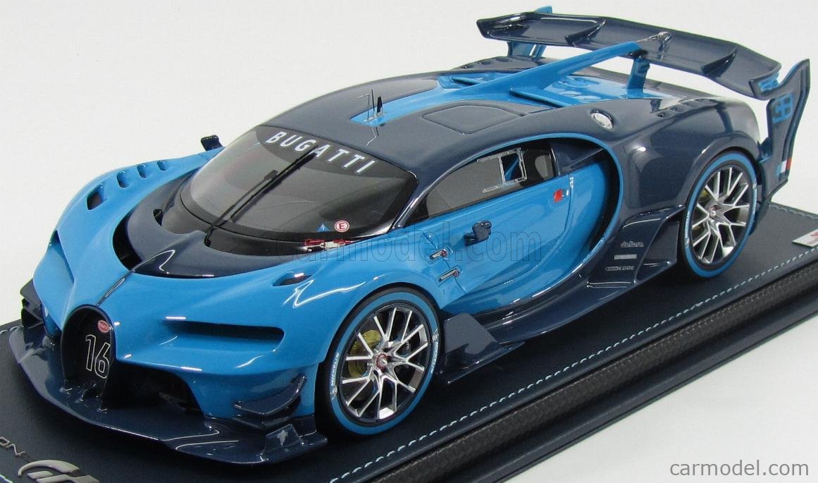 BUGATTI - VISION GRAN TURISMO N 16 CONCEPT 2015 - CON VETRINA - WITH  SHOWCASE