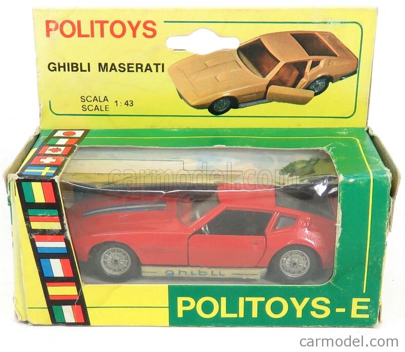 POLITOYS POLISTIL POLMS591 Scale 1/43 | MASERATI GHIBLI RED