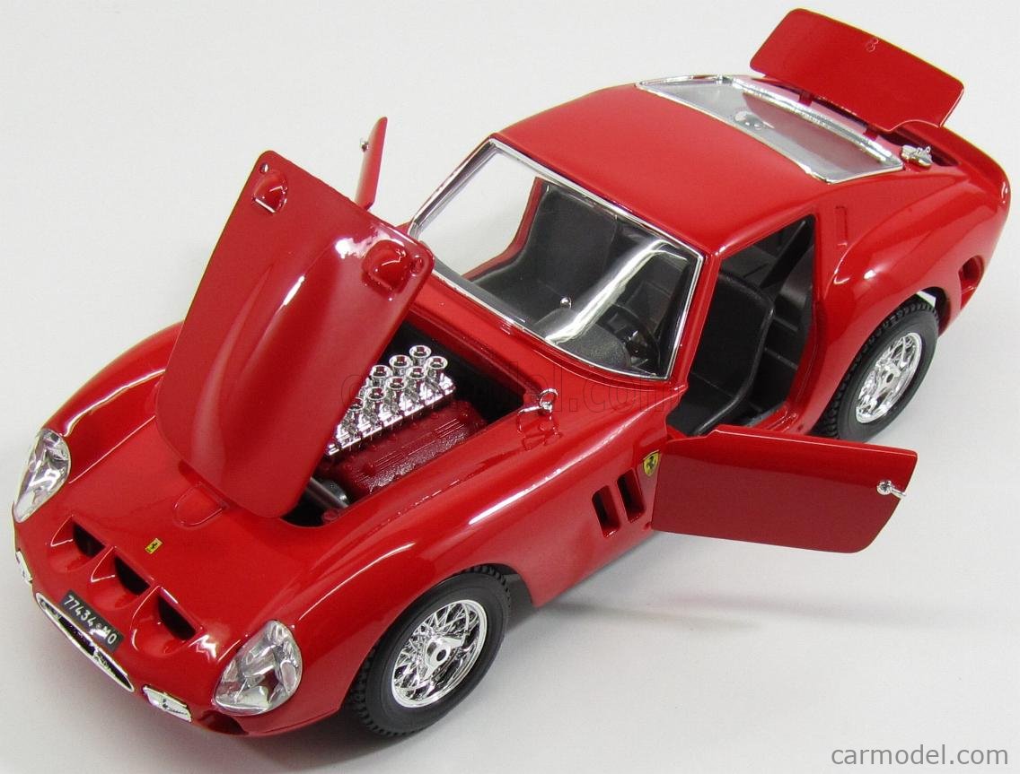 BURAGO 18-16602R Scale 1/18 | FERRARI 250 GTO 1962 RED