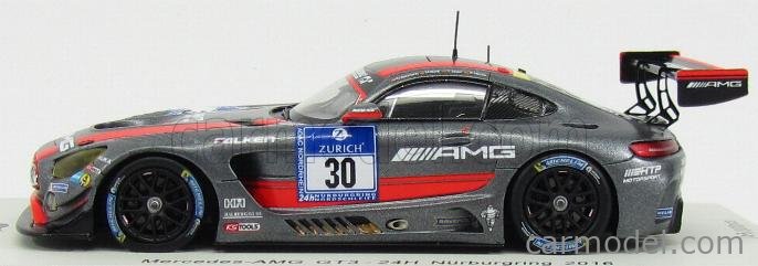 Miniature Spark 1/43 Mercedes AMG GT3 - HTP Motorsport #85, 7e 24H Spa 2017