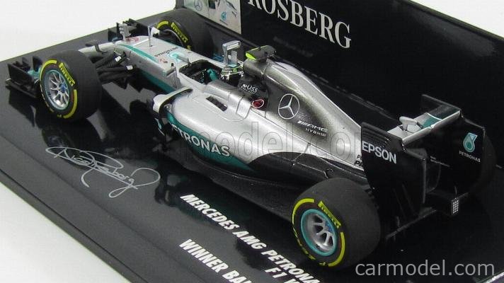 Minichamps Mercedes W07 Formel 1 Modell - GP Monaco 2016 Nico Rosberg 1:43