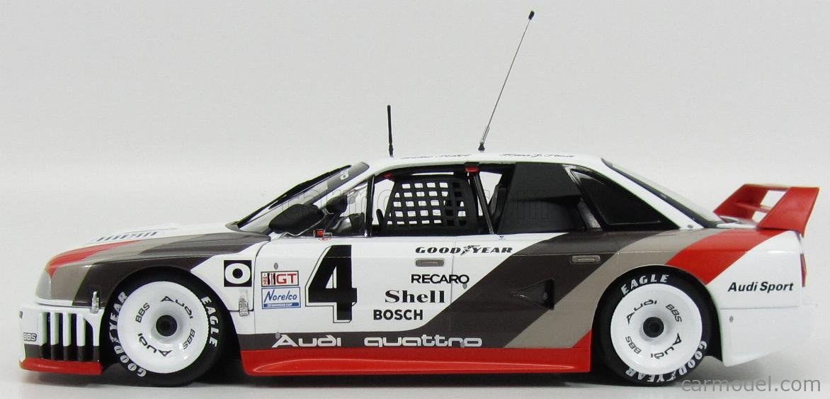 MINICHAMPS 5030600305 Scale 1/18 | AUDI 90 QUATTRO TEAM AUDI SPORT N 4 IMSA  GTO 1989 W.ROHRL - H.J.STUCK WHITE RED BROWN