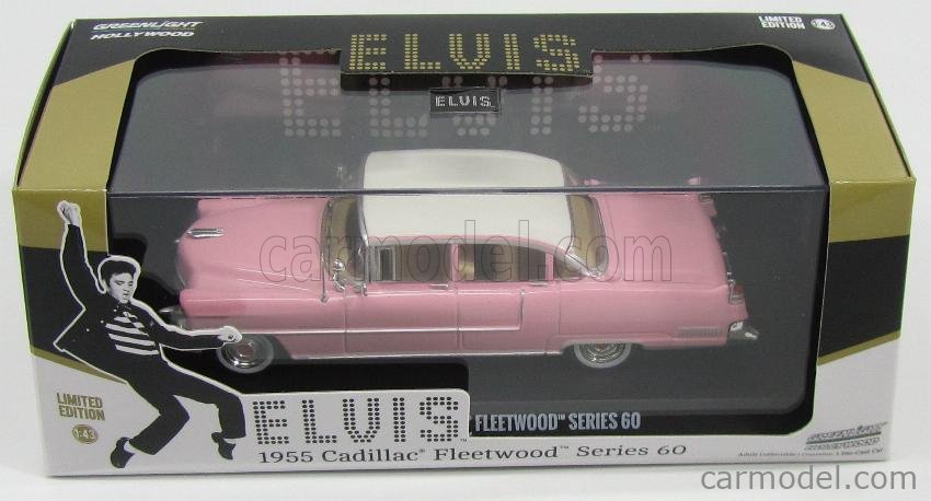 ELVIS CADILLAC FLEETWOOD CAR MODEL 1:43 SIZE 1955 GREENLIGHT 86491 SERIES 60 T3Z 