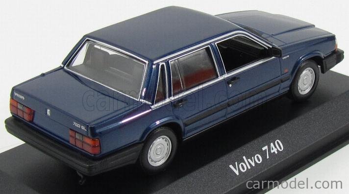 Volvo 740 GL Baujahr 1986 midnight blue 1:43 Minichamps 