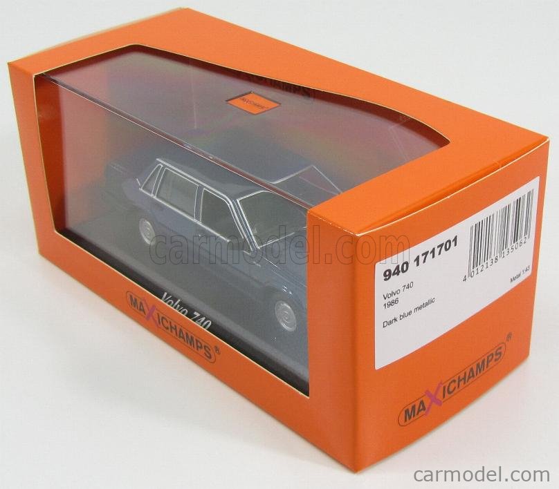 MINICHAMPS 940171701 Scale 1/43 | VOLVO 740 GL 1986 BLUE MET