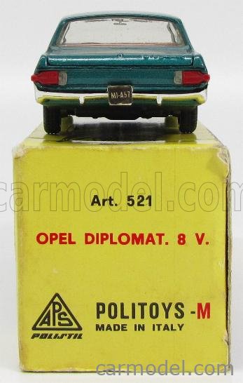 9†60S POLITOYS OPEL DIPLOMAT V8 357 エンジン №521 ITALY