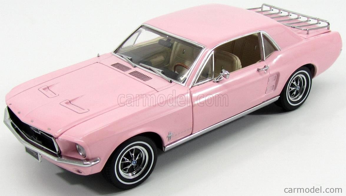 Miniature Ford Mustang 1967 1/18 Greenlight 1967 Coupe Rouge