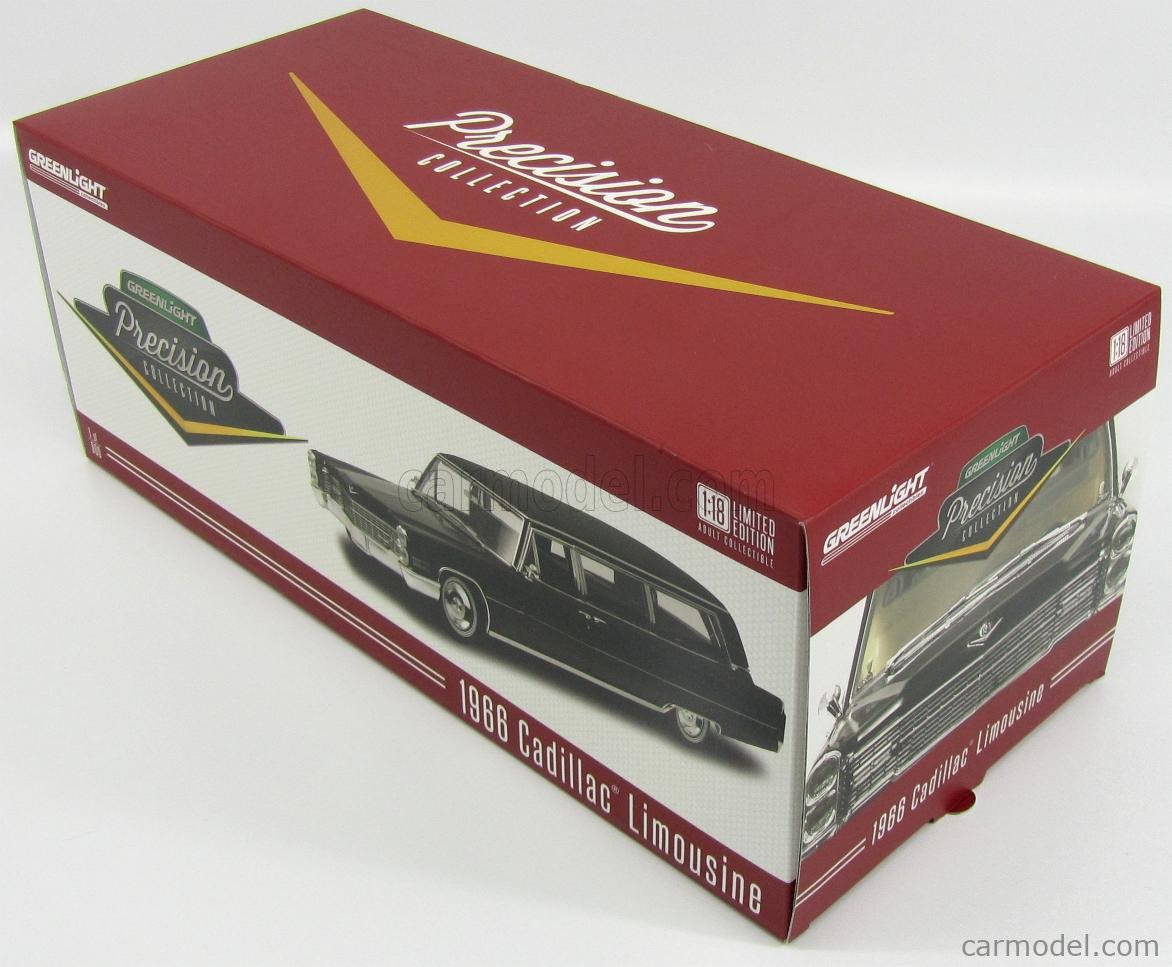 GREENLIGHT PC18002 Scale 1/18 | CADILLAC S&S HEARSE 1966