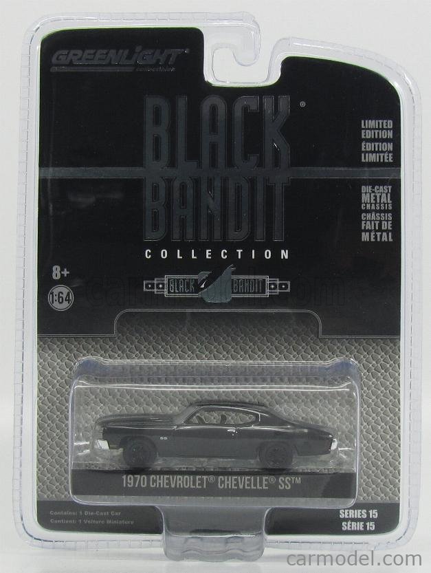 GREENLIGHT 27860 Scale 1/64 | CHEVROLET CHEVELLE SS COUPE 1970 - BLACK ...