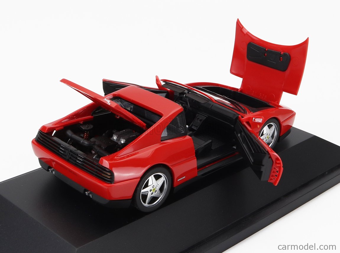HERPA 01020 Scale 1/43 | FERRARI 348TS SPIDER 1989 RED BLACK