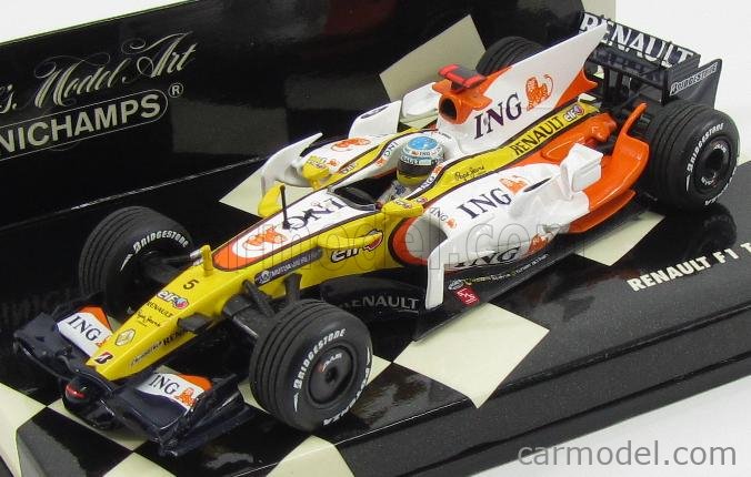 MINICHAMPS 400080005 Scale 1/43 | RENAULT F1 R28 N 5 SEASON 2008 F ...