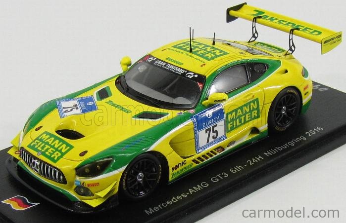 Achetez SB144 - Spark Mercedes Benz Amg Gt3 Team Htp Motorsport #85 7Th 24H Spa 2017 E.Sandstrom F.Schiller D.Baumann Black Green SB144 ( - Voiture de Courses