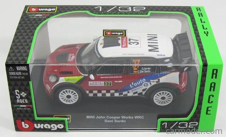 BURAGO 18-41042 Scale 1/32 | MINI JOHN COOPER WORKS WRC N 37