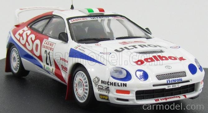 TOYOTA - CELICA GT FOUR ESSO N 21 RALLY SANREMO 1996 J. PIANEZZOLA -  L.ROGGIA