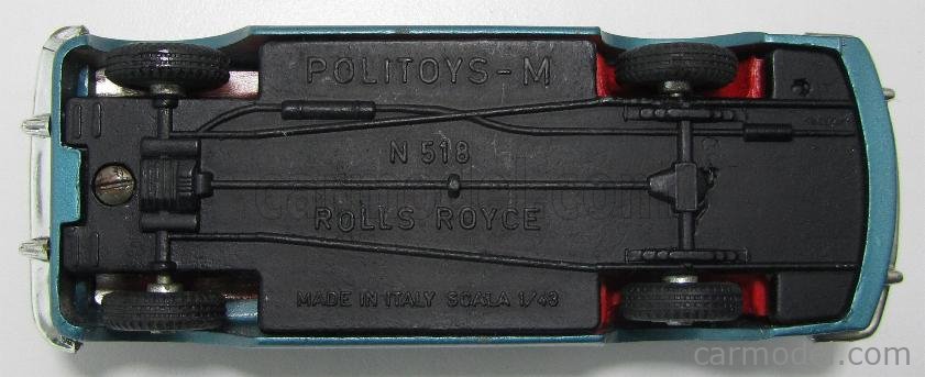 Politoys 1/43 - Rolls Royce Silver Cloud Grise Miniature Occasion (sans Boîte)