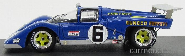 SOLIDO NO 197 SUNOCO FERRARI 512 1:43 MODEL CAR - RN 11 Le Mans 1971 - BOXED | UK