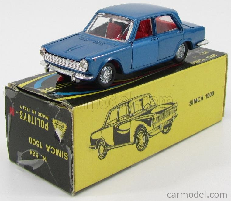 POLITOYS POLISTIL POLMS524 Scale 1/43 | SIMCA 1500 BLUE MET