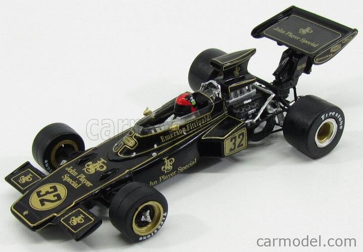 Quartzo 1:18 Lotus 72D JPS F1 1972 British GP Winner #8 *w/Firestone tire marks! 