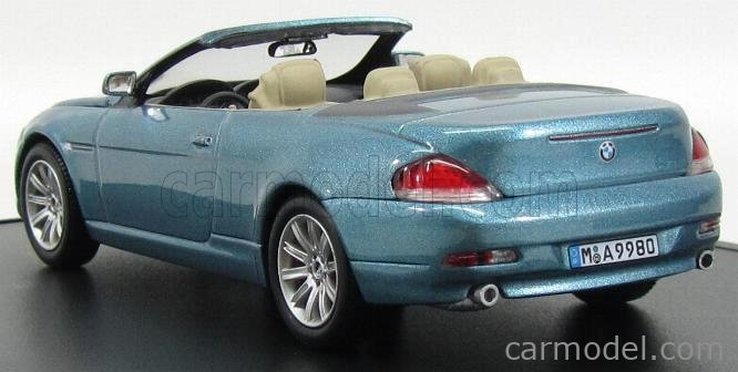 KYOSHO 80420153434 Scale 1/43 | BMW 6-SERIES 645 CI CABRIOLET 2005 BLUE ...