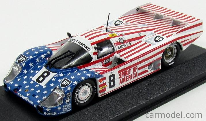 PORSCHE - 956L TEAM SPIRIT OF AMERICAN STARS & STRIPES JOEST RACING N 8 24h  LE MANS 1986 FOLLMER - MORTON - MILLER