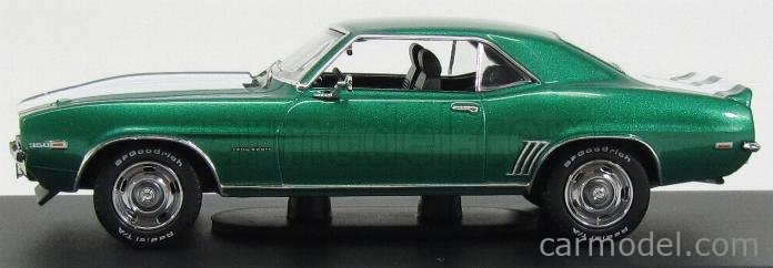 PREMIUM-X PRD549 Scale 1/43 | CHEVROLET CAMARO RS COUPE 1969 GREEN MET ...