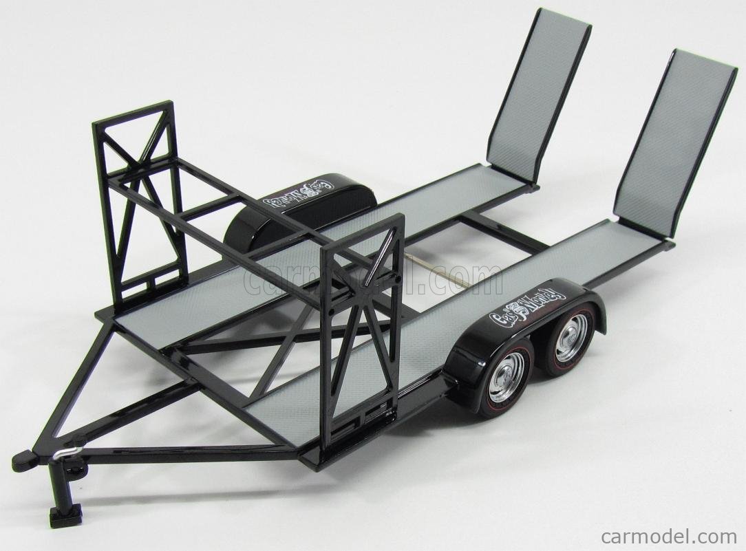 GMP 18836 Scale 1/18 ACCESSORIES TRAILER FOR CAR GAS MONKEY GARAGE BLACK SILVER