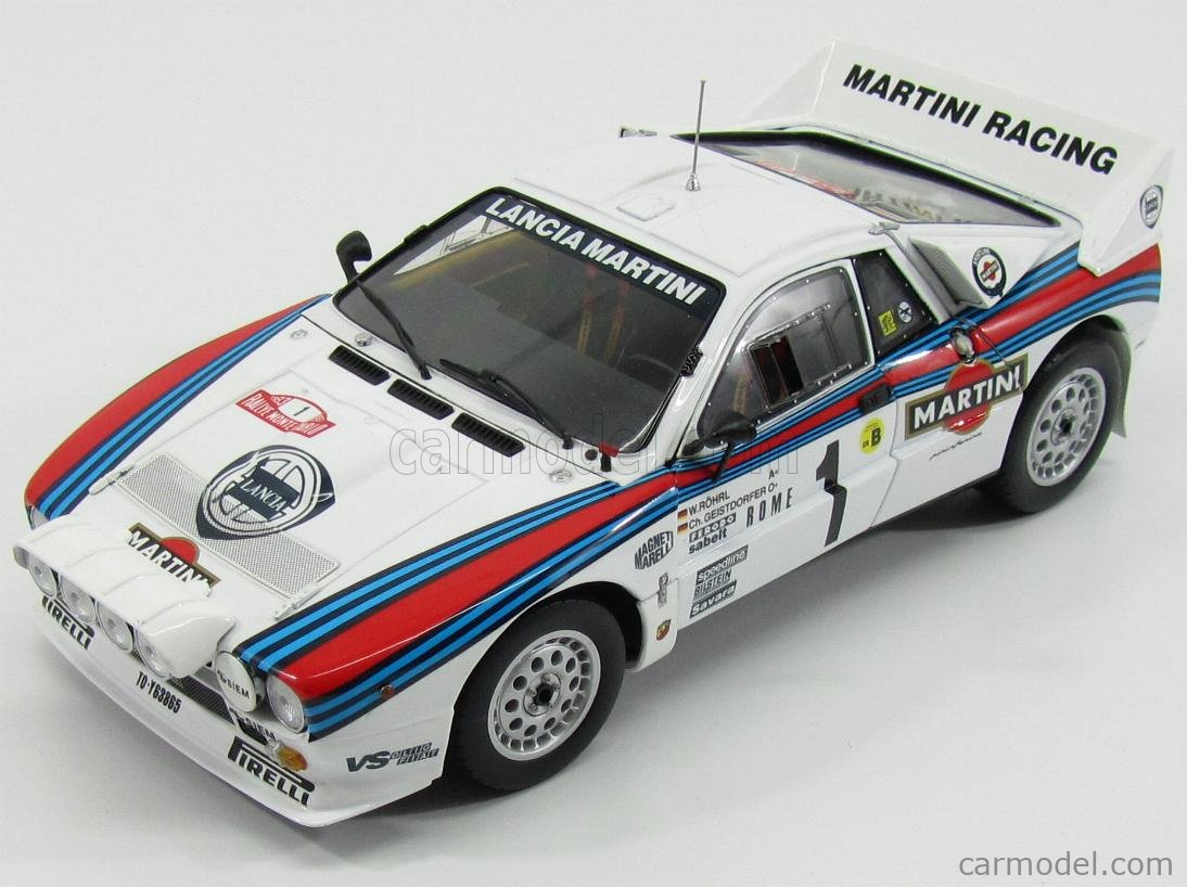 LANCIA 037 Rallye Gr.B Monte Carlo Winner 1983 #1 Röhrl Martini Rac Kyosho 1:18 