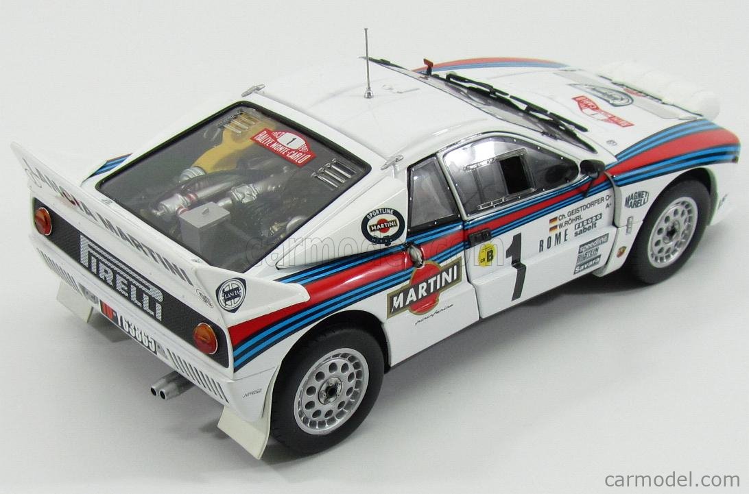 ミニカー 1/18 KYOSHO LANCIA Rally 037 MARTINI LANCIA 037 MARTINI #1 1st MONTECARLO 1983 NIGHT VERSION