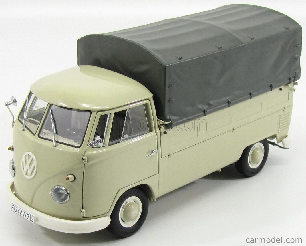 SCHUCO 0370 Scale 1/18 | VOLKSWAGEN T1b PRITSCHE PLANE TELONATO OLD ...