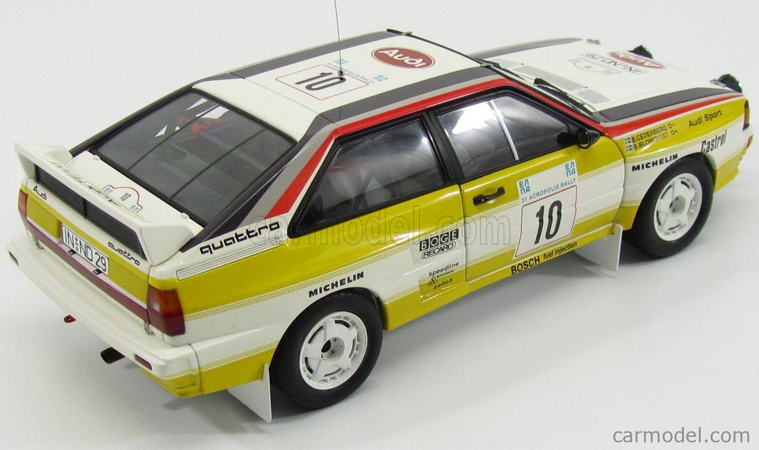 ミニカー AUTOart Audi quattro Safari rallye 1984 AUTOart 1:18 Audi quattro #1 Safari Rally 1984 Mikkola