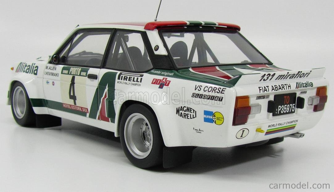 Fiat 131 Abarth Alitalia Kyosho 1/18 Rallye 1978 Walter Röhrl - Miniature Métal