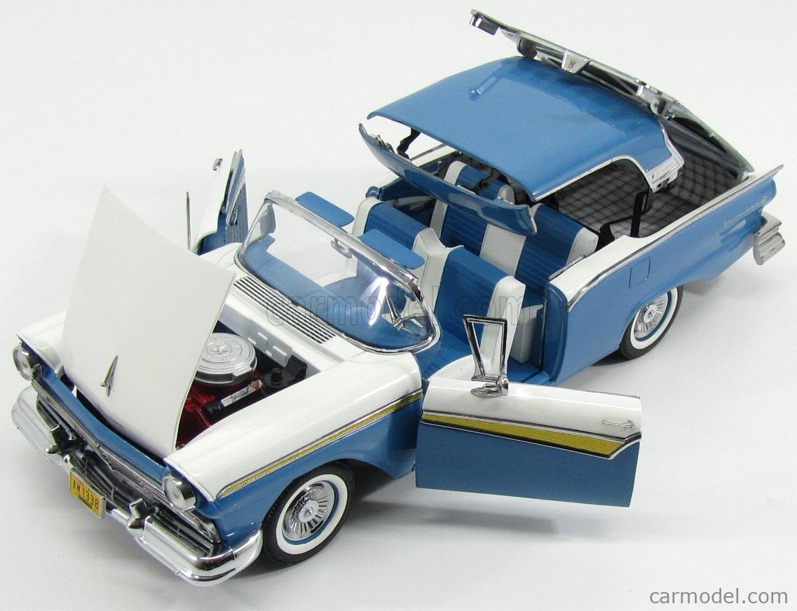 SUN-STAR 01338 Scale 1/18 | FORD USA FAIRLANE 500 SKYLINER CABRIOLET ...