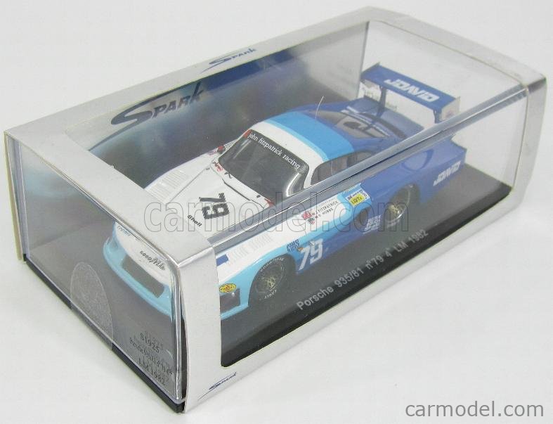 SPARK-MODEL S1925 Scale 1/43 | PORSCHE 935/81 TEAM JOHN FITZPATRICK N 79 24h LE MANS 1982 J