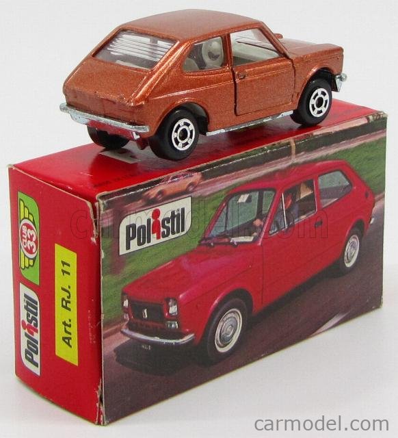 POLITOYS POLISTIL RJ11 Scale 1/55 | FIAT 127 BRONZE MET