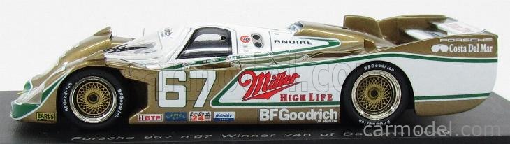 SPARK-MODEL S0939 Scale 1/43 | PORSCHE 962 MILLER N 67 SPARK-MODEL S0939 Scale 1/43 | PORSCHE 962 MILLER N 67