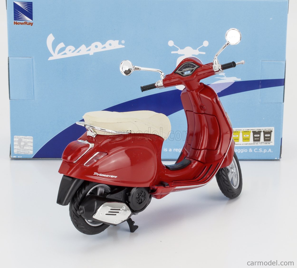 Modèle Réduit NewRay Vespa Primavera 2013 Rouge échelle 1:12 - Neuf - NY57553A