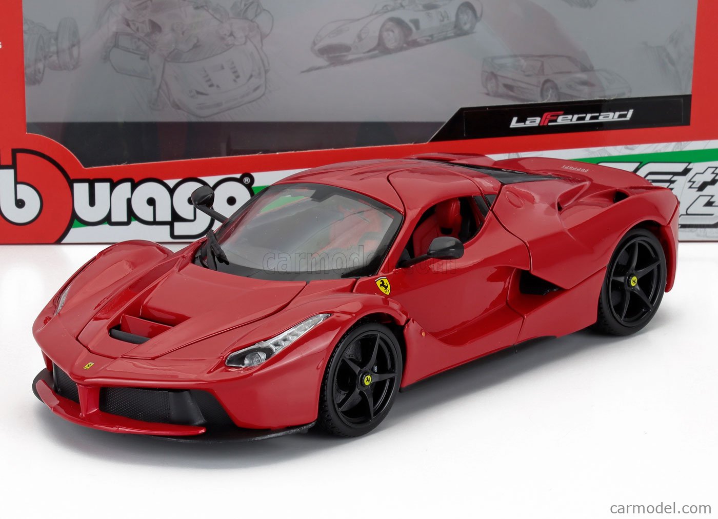 BURAGO 18-16001R Scale 1/18 FERRARI LAFERRARI 2013 BLACK